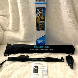 Fugetek 48" Compact Selfie Stick & Tripod, Extendable, Wireless Bluetooth Remote